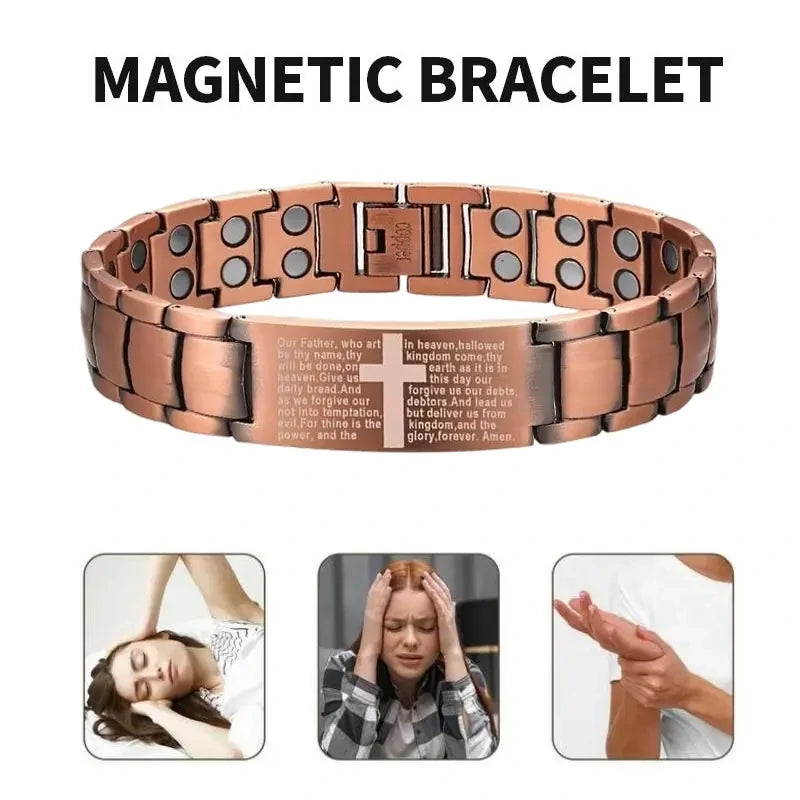Double Strength Copper Magnetic Therapy Bracelet