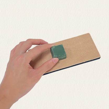 Large Leather Strop & Polishing Paste