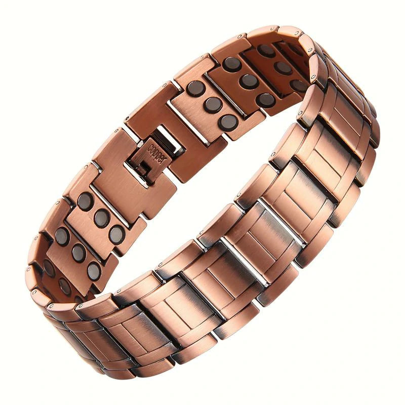 Mens Copper Magnetic Bracelet TRIPLE Power