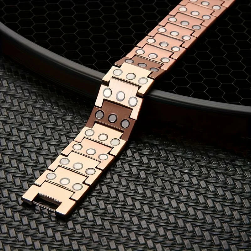 Mens Copper Magnetic Bracelet TRIPLE Power