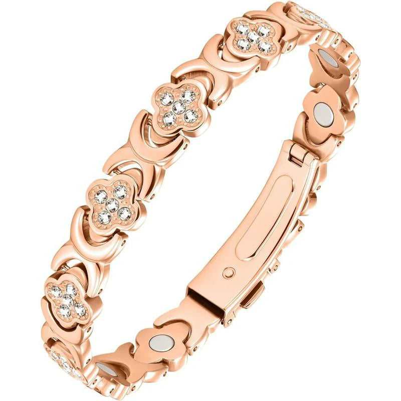 Ladies Magnetic Therapy Bracelet -Gold
