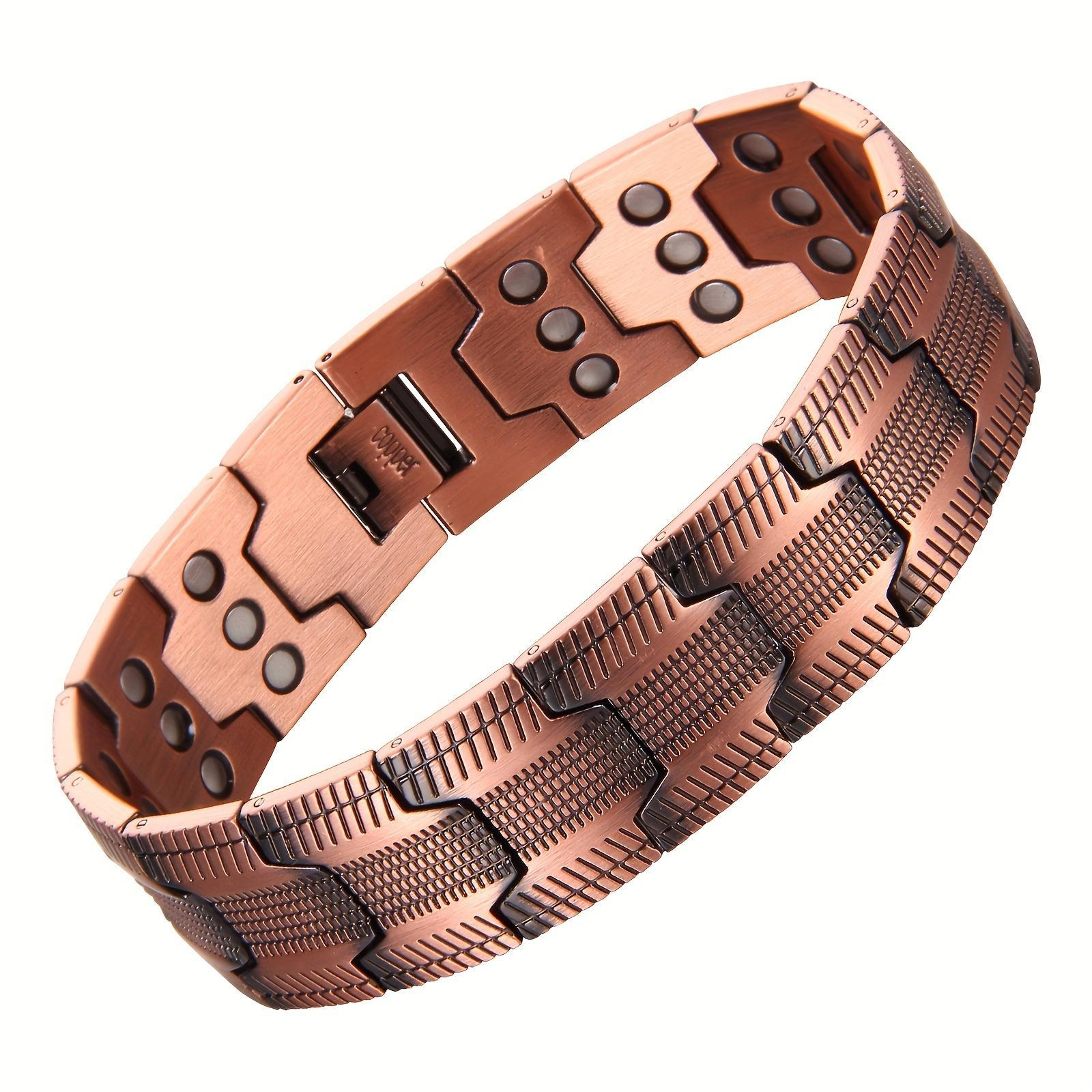 Mens Copper Magnetic Bracelet TRIPLE Power