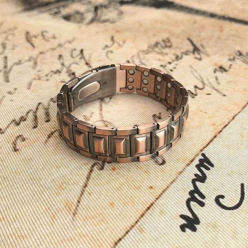 Mens Copper Magnetic Bracelet TRIPLE Power