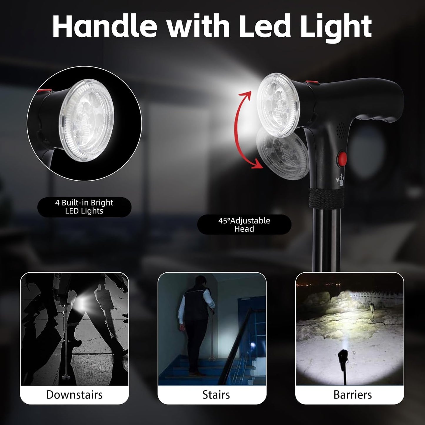 StrideSafe™ SOS Cane