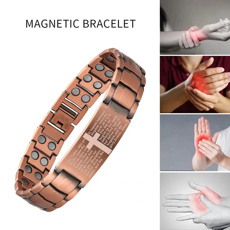 Double Strength Copper Magnetic Therapy Bracelet