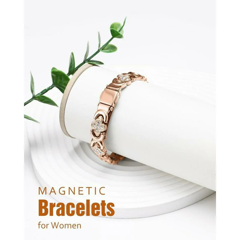 Ladies Magnetic Therapy Bracelet -Gold