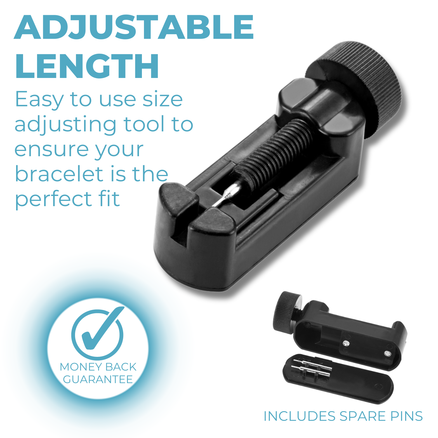 Ladies Copper Magnetic Therapy Bracelet - turquoise hearts