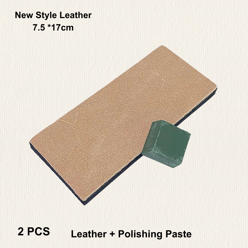 Large Leather Strop & Polishing Paste